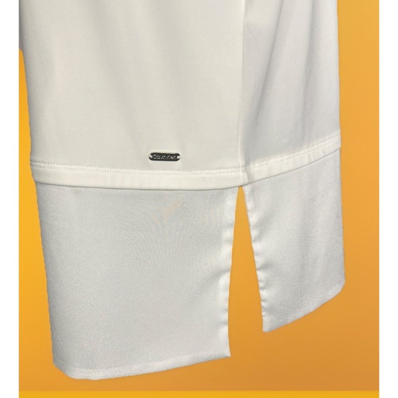 Calvin Klein Size Large Calvin Klein White Tunic Top - Picture 3 of 6